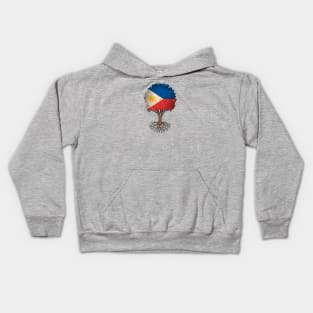 Tree of Life with Filipino Flag Kids Hoodie